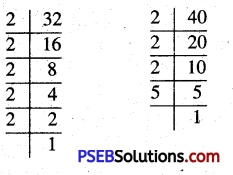 PSEB 5th Class Maths Solutions Chapter 3 HCF and LCM Ex 3.3 3