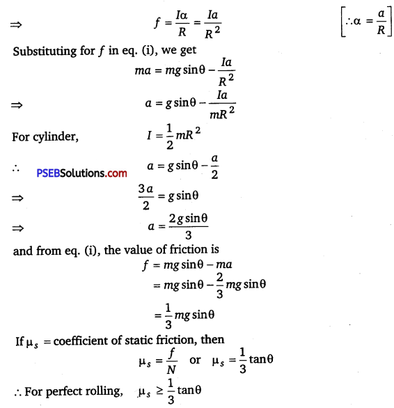 PSEB 11th Class Physics Important Questions Chapter 7 System of Particles and Rotational Motion 10