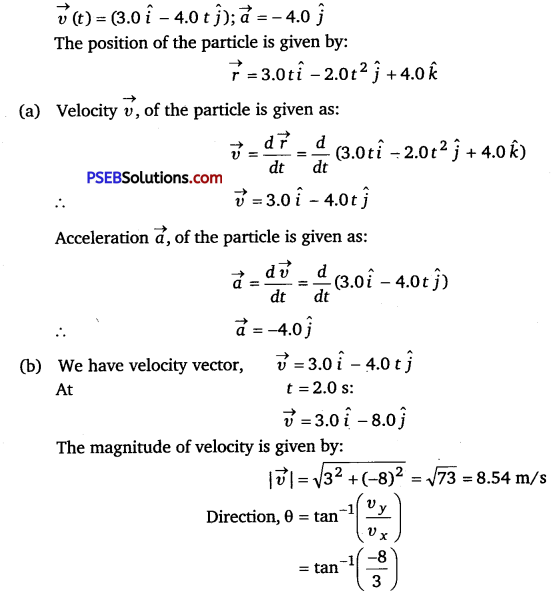 PSEB 11th Class Physics Solutions Chapter 4 Motion in a Plane 20