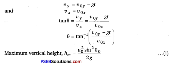 PSEB 11th Class Physics Solutions Chapter 4 Motion in a Plane 34