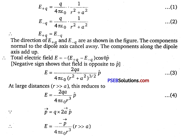 PSEB 12th Class Physics Important Questions Chapter 1 Electric Charges and Fields 12