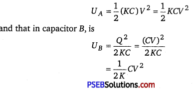 PSEB 12th Class Physics Important Questions Chapter 2 Electrostatic Potential and Capacitance 11