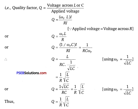 PSEB 12th Class Physics Important Questions Chapter 7 Alternating Current 13