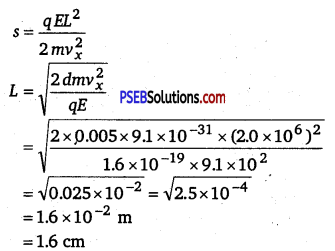 PSEB 12th Class Physics Solutions Chapter 1 Electric Charges and Fields 22