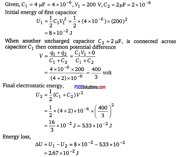 PSEB 12th Class Physics Solutions Chapter 2 Electrostatic Potential and Capacitance 41