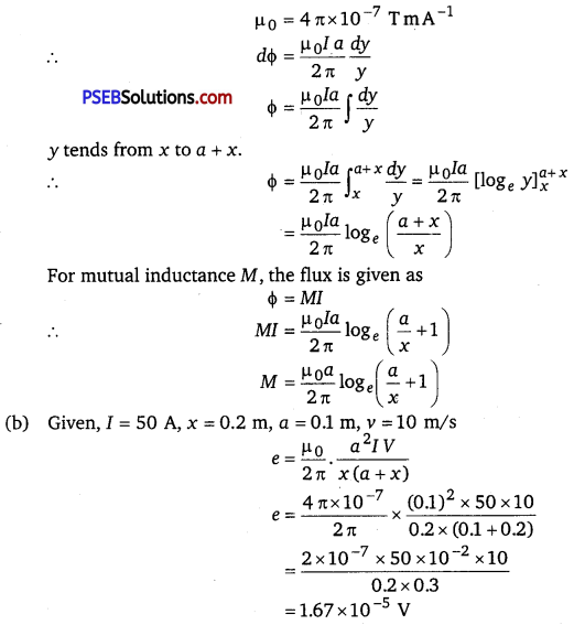 PSEB 12th Class Physics Solutions Chapter 6 Electromagnetic Induction 14