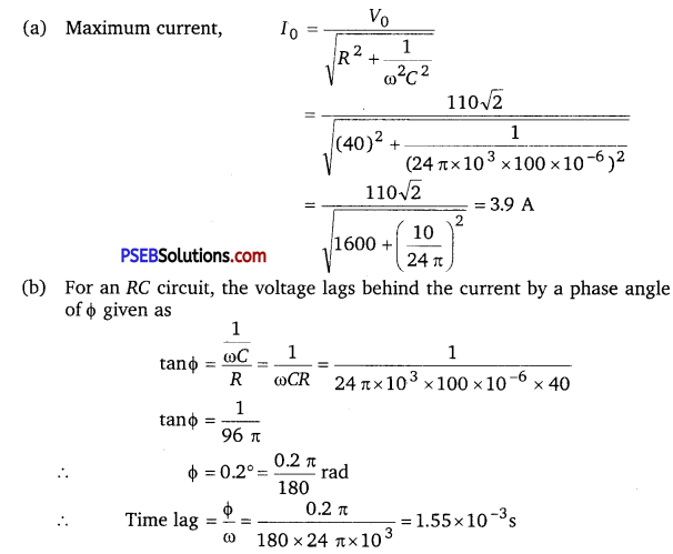 PSEB 12th Class Physics Solutions Chapter 7 Alternating Current 6