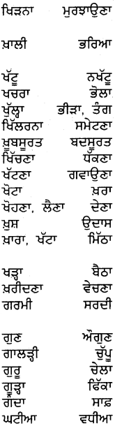 PSEB 5th Class Punjabi Grammar ਵਿਆਕਰਨ 33