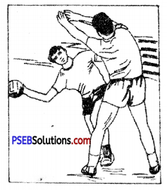 हैंडबाल (Handball) Game Rules - PSEB 10th Class Physical Education 5