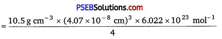 PSEB 12th Class Chemistry Solutions Chapter 1 The Solid State 10