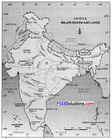 PSEB 9th Class SST Solutions Geography Chapter 3a भारत जलप्रवाह 1